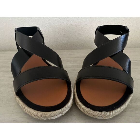 AQUATALIA Women Sz 7 Maggie Leather criss cross espadrille sandal w/dustbag $180 - Picture 5 of 16